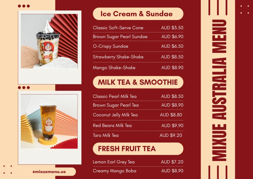 mixue-australia-menu
